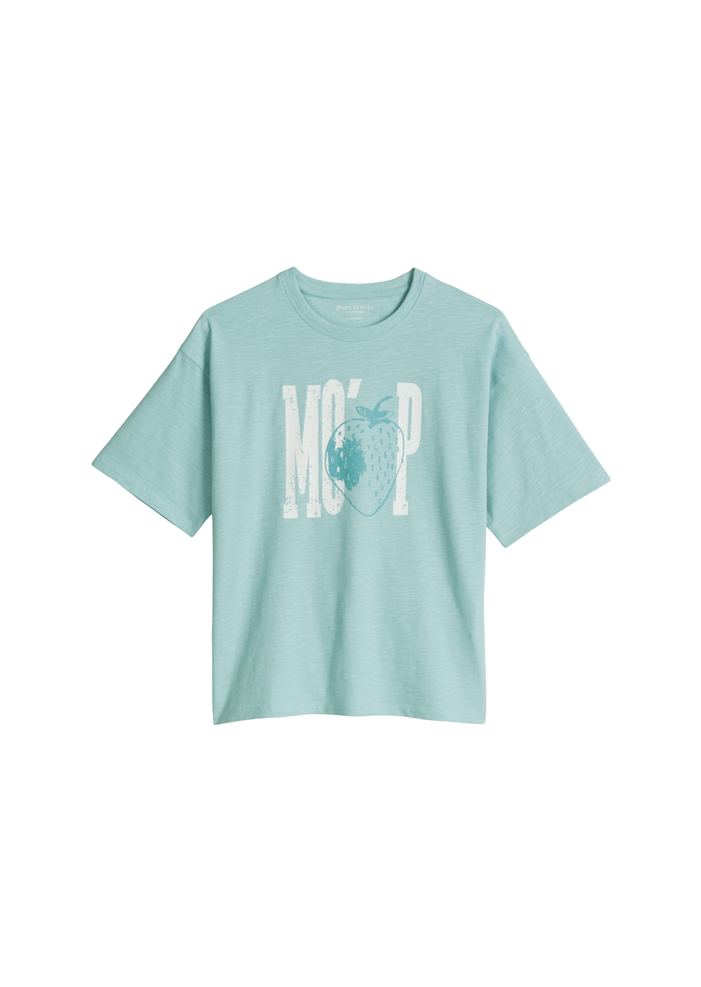 Marc O'Polo Shirt in Turquoise / Jade / White, Item view