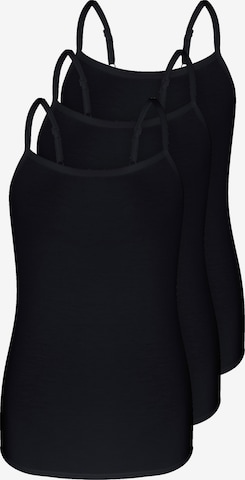 sassa Undershirt 'Lovely Skin' in Black: front