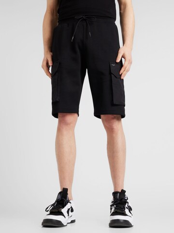 ANTONY MORATO Regular Cargo Pants in Black: front