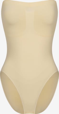 cfab (formerly creamy fabrics) Shapingbody 'Trägerloser Bodysuit Sculpting Shapewear mit Slip' i beige: framsida