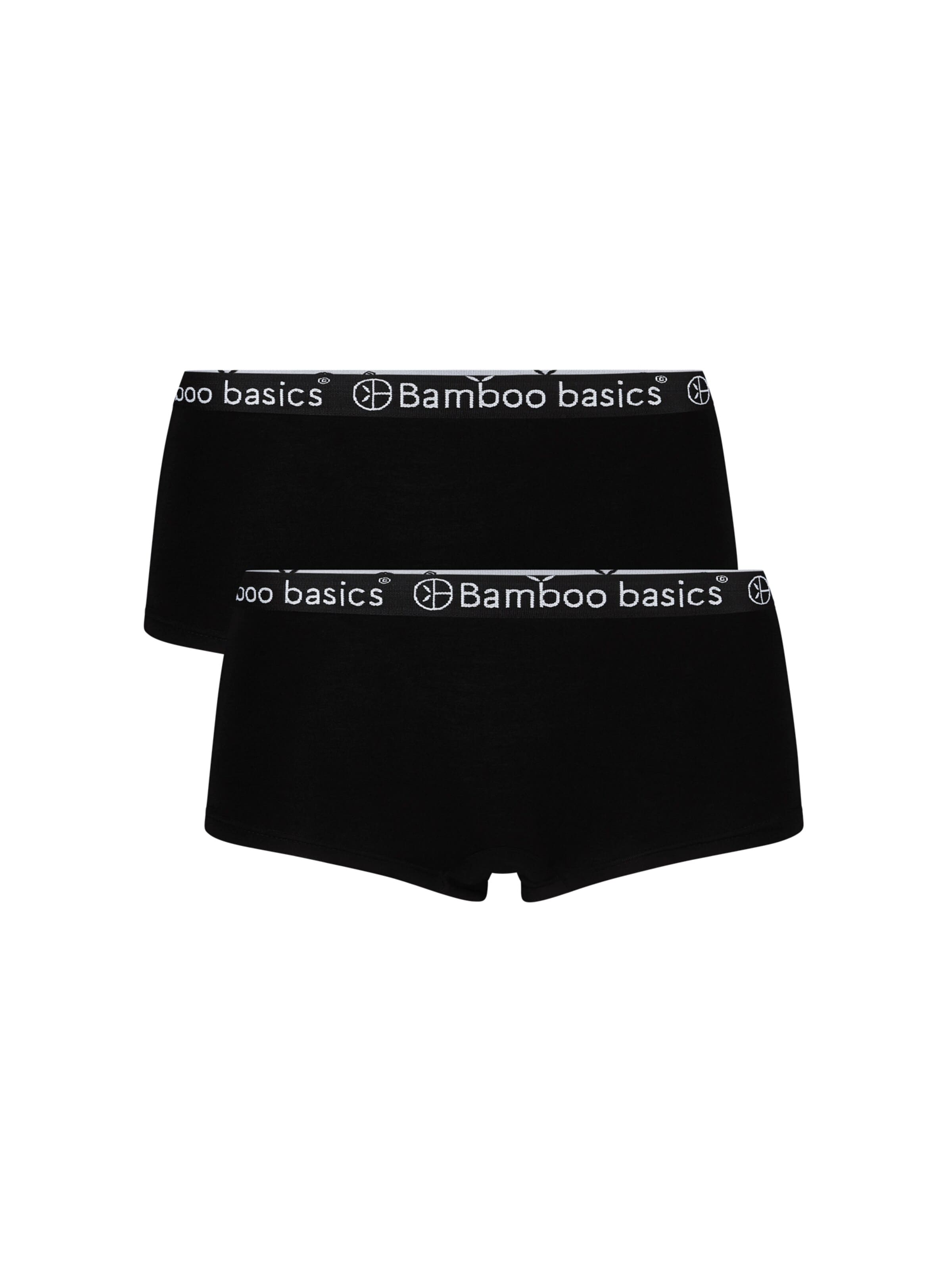 Bamboo basics Slip 'Iris' in Zwart: voorkant