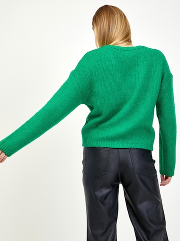 Orsay Knit Cardigan in Green
