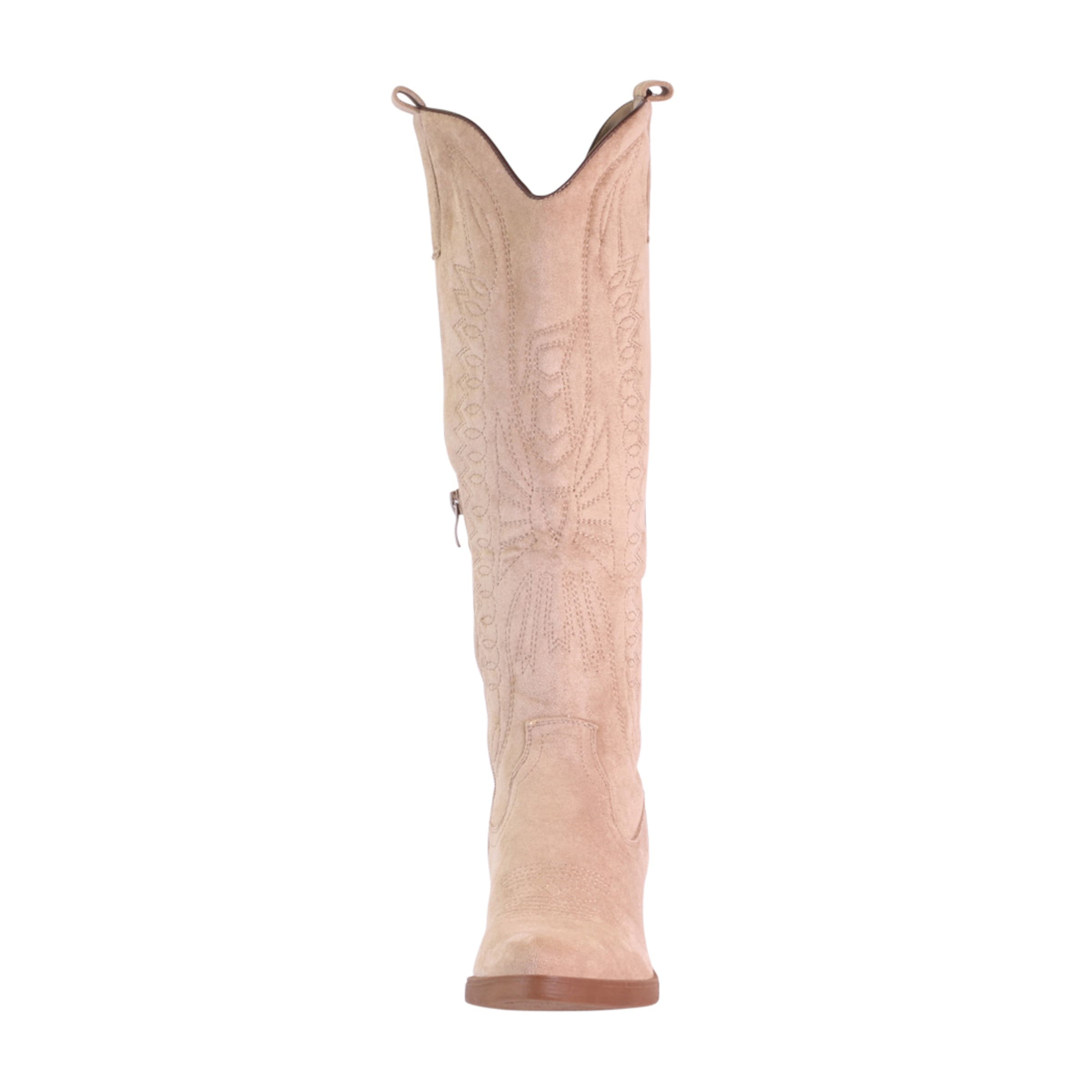 Elara Cowboy boot in Beige