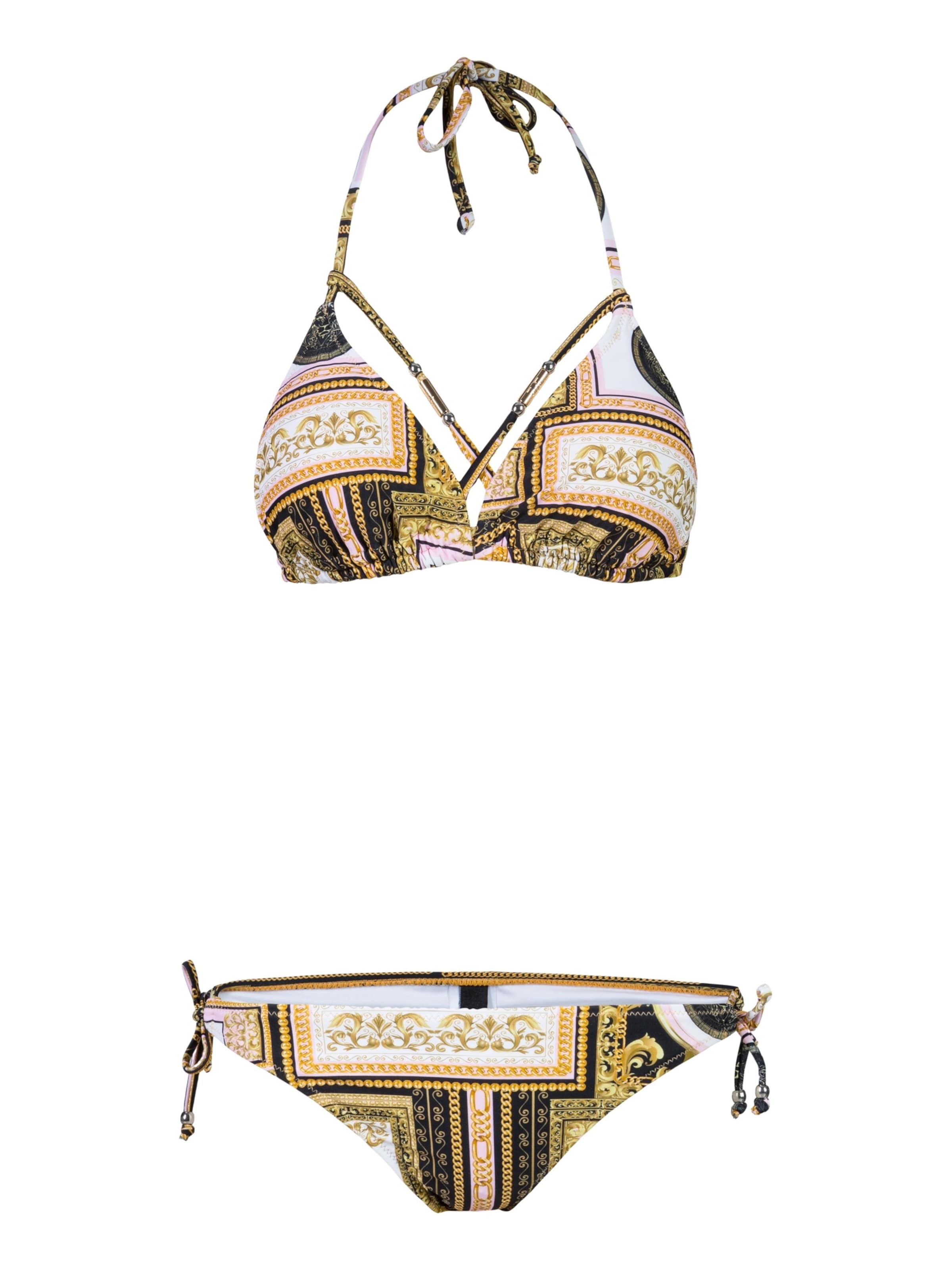 19V69 ITALIA Triangel Bikini 'Fleur' in Gemengde kleuren: voorkant