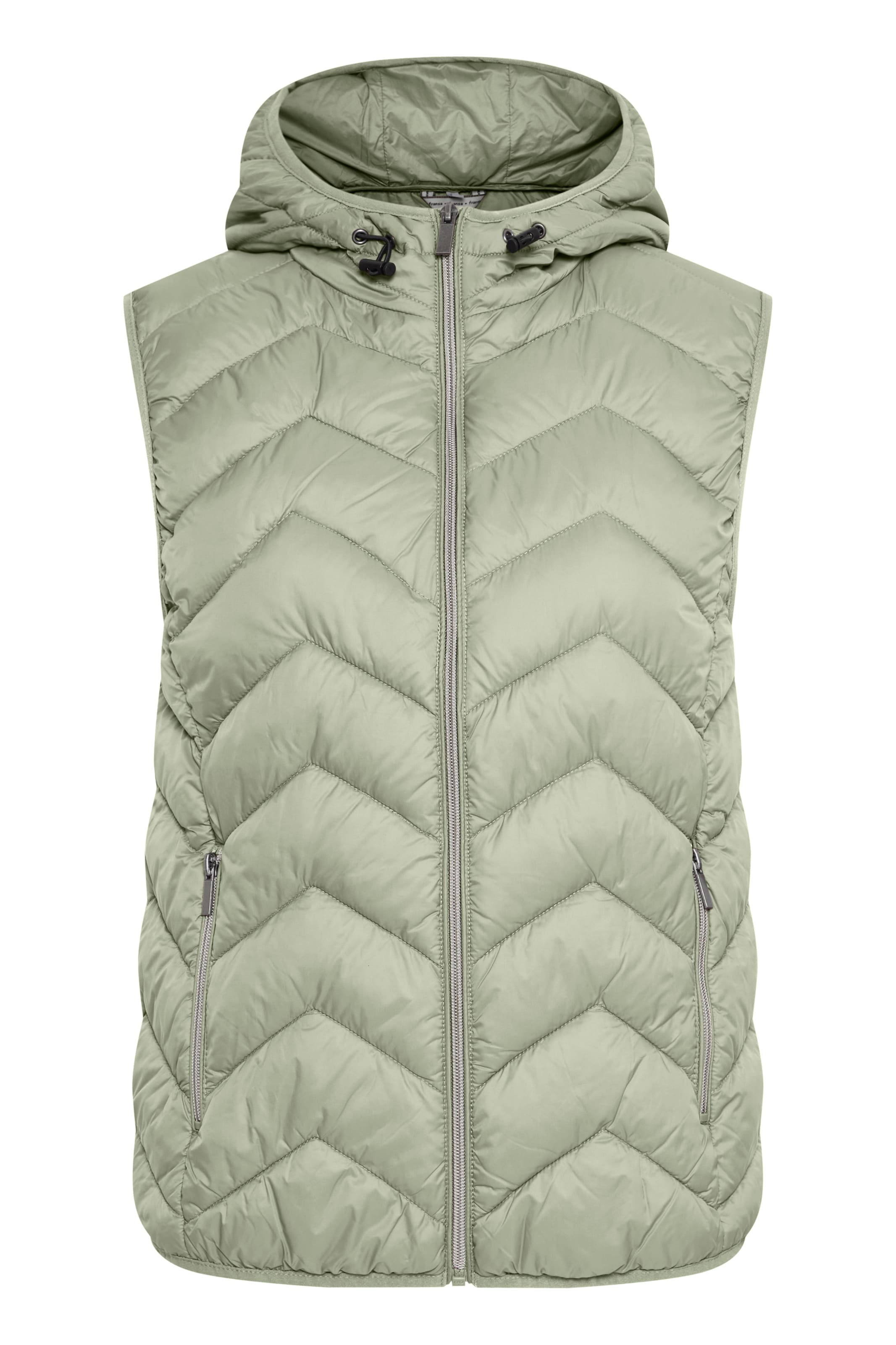 Fransa Weste 'PADDING' in hellgrün, Produktansicht