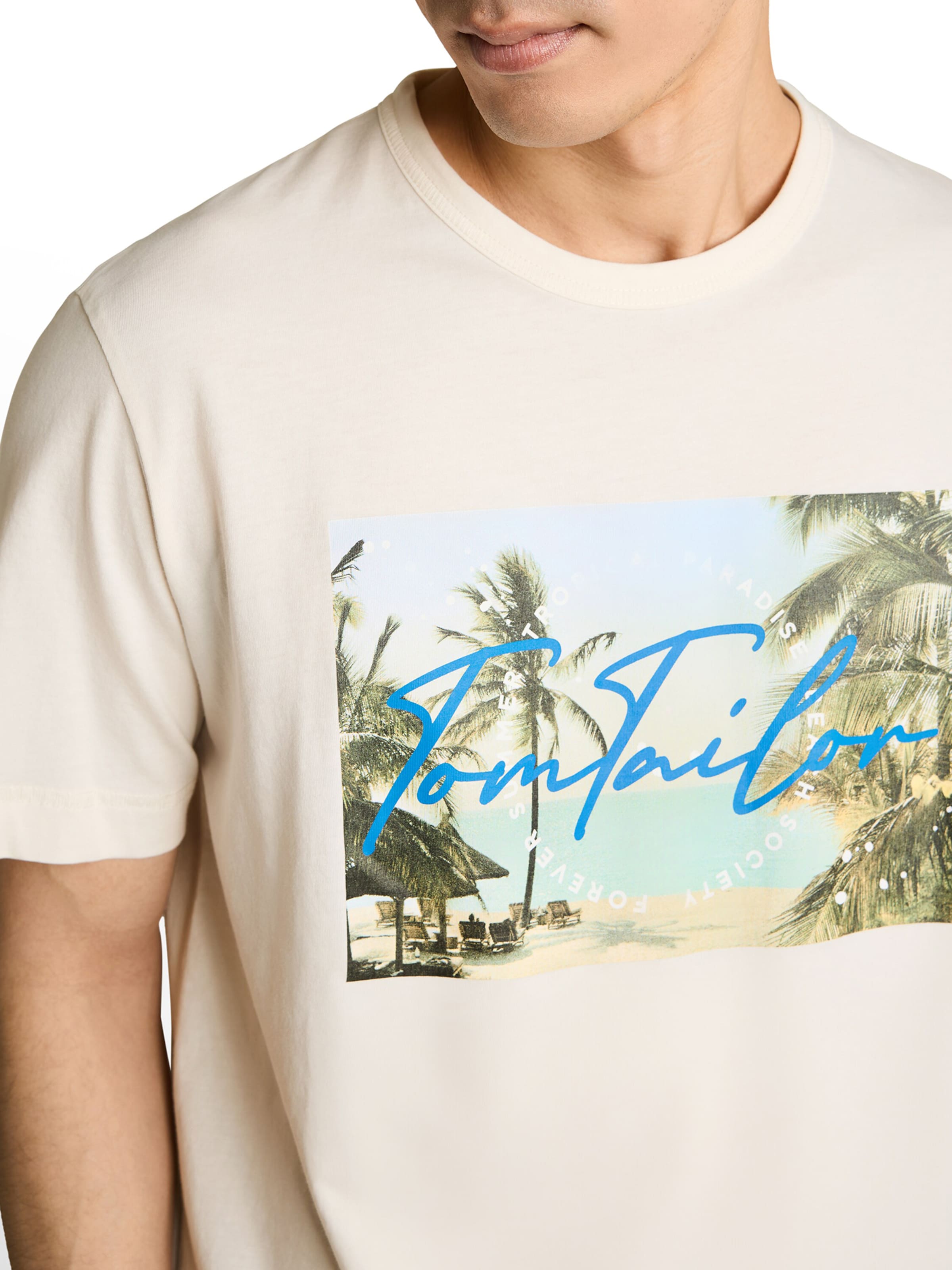 T-Shirt TOM TAILOR en blanc