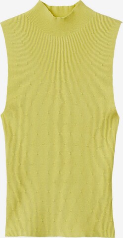 Top in maglia 'EDURNE' di MANGO in giallo: frontale