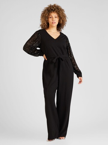 Vero Moda Curve Jumpsuit 'CHARLOTTE' in Schwarz: Vorderseite