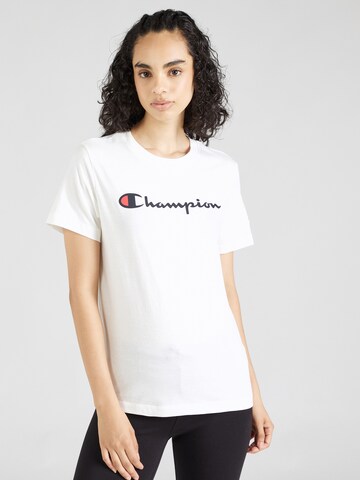 T-shirt Champion Authentic Athletic Apparel en blanc : devant