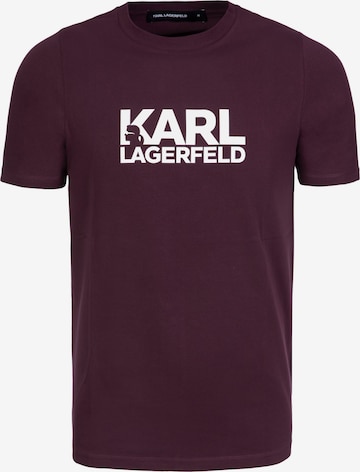 T-Shirt Karl Lagerfeld en rouge : devant