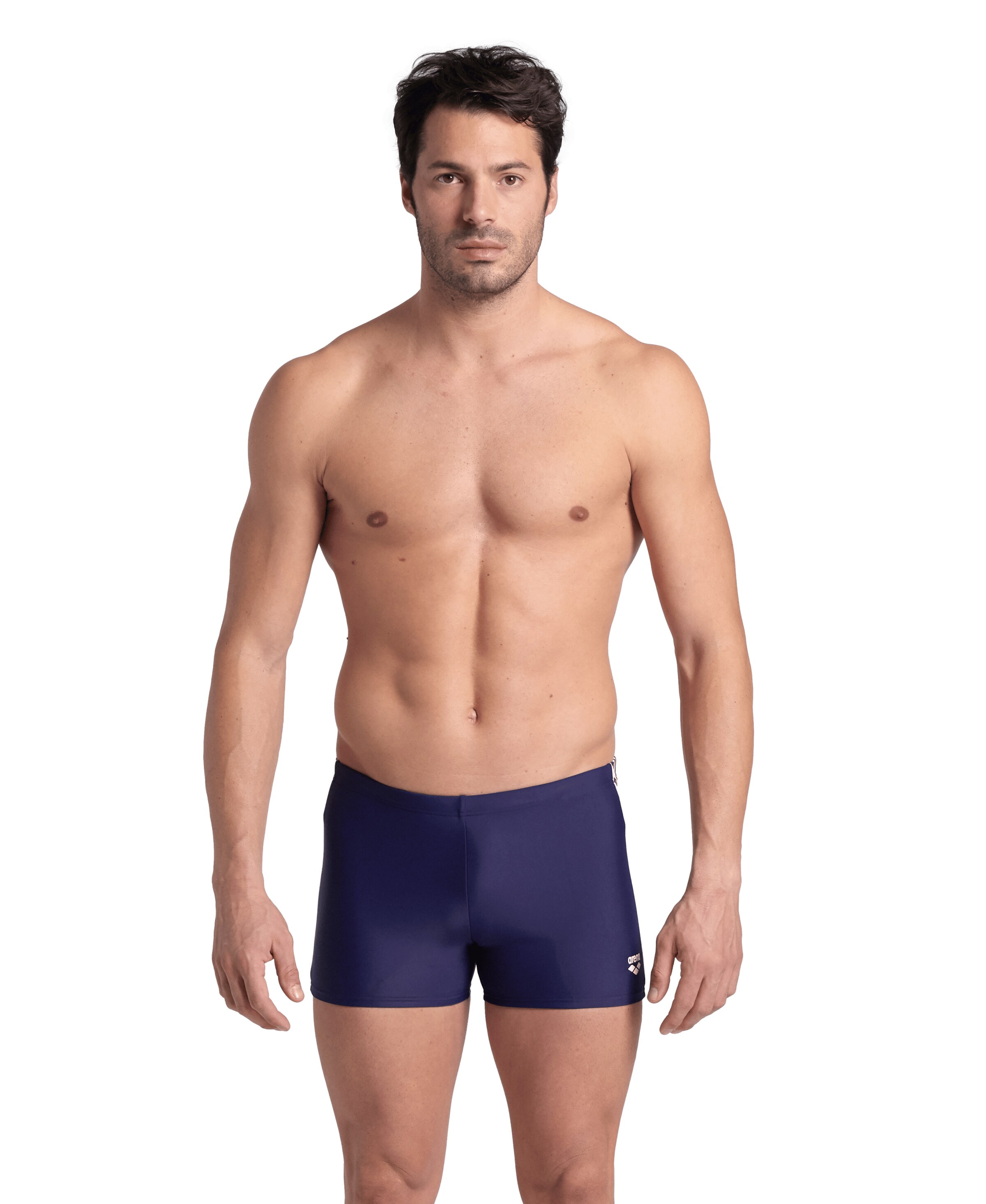 ARENA Athletic Swim Trunks in Blue: front