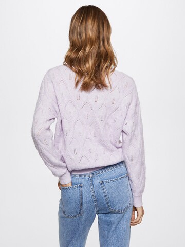 MANGO Sweater 'FLORITA' in Purple