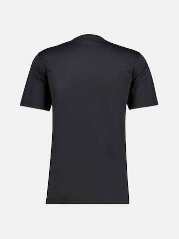 Ragman Shirt 'ROUND NECK SOLID' in Black