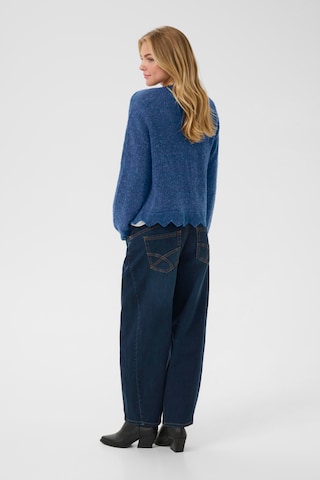 Cream Gebreid vest 'Niso' in Blauw