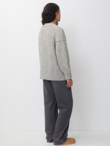 Pull&Bear Knit Cardigan in Grey