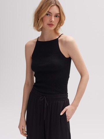 OPUS Knitted Top 'Polusi' in Black: front