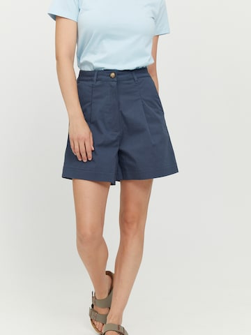 mazine Loose fit Pleat-Front Pants in Blue