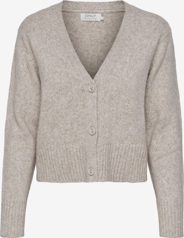 ONLY Gebreid vest 'Macadamia' in Beige: voorkant