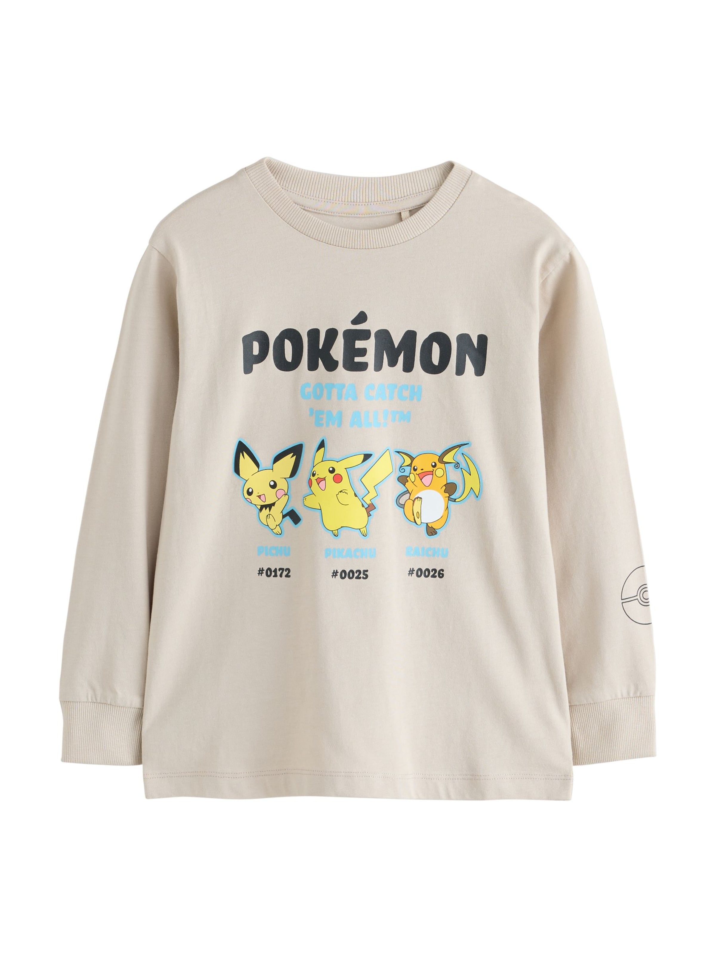 Next Футболка 'Pokémon' в Бежевый: спереди