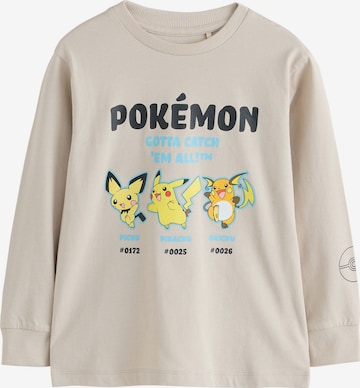 Next Shirt 'Pokémon' in Beige: voorkant