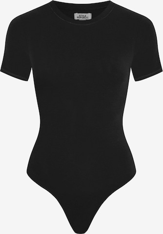 Style Republic Shirt bodysuit in Black: front