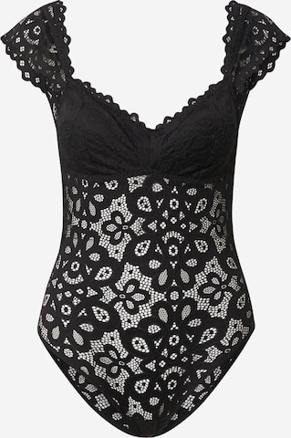 Gilly Hicks Bodysuit in Black: front