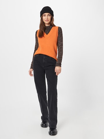 VILA Knitted Vest 'RIL' in Orange