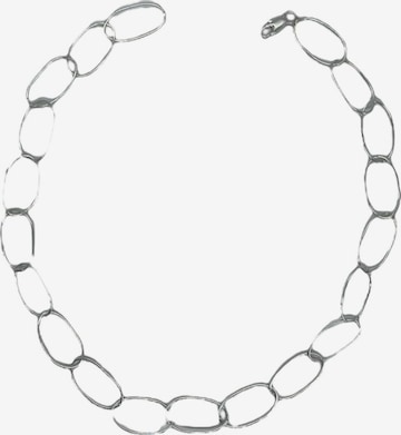 Collana 'Thousand chain choker. 100% 925 sterling silver.' di Plata Única in argento: frontale