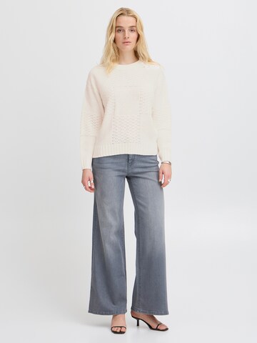ICHI Pullover 'AGNETE' in Beige