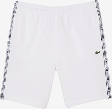 LACOSTE Pants in White: front