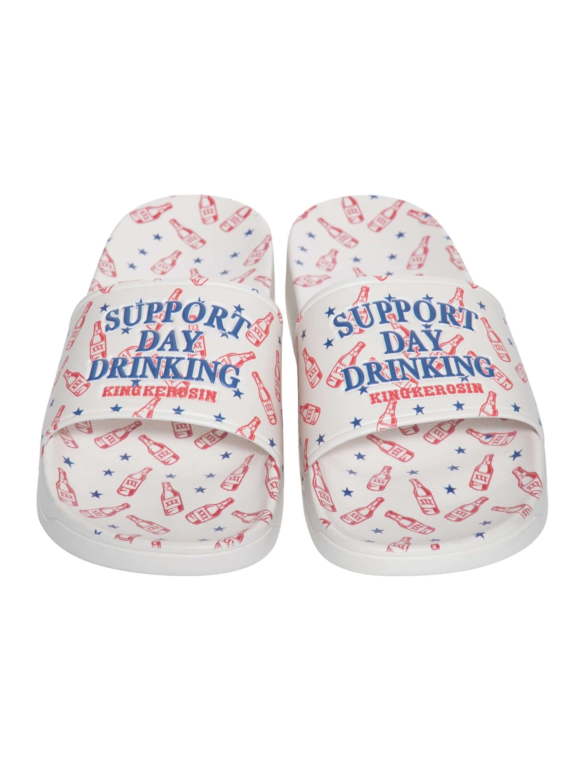 King Kerosin Mules 'Support Day Drinking' in White