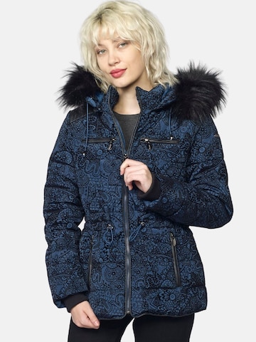 KOROSHI Winter jacket in Blue: front