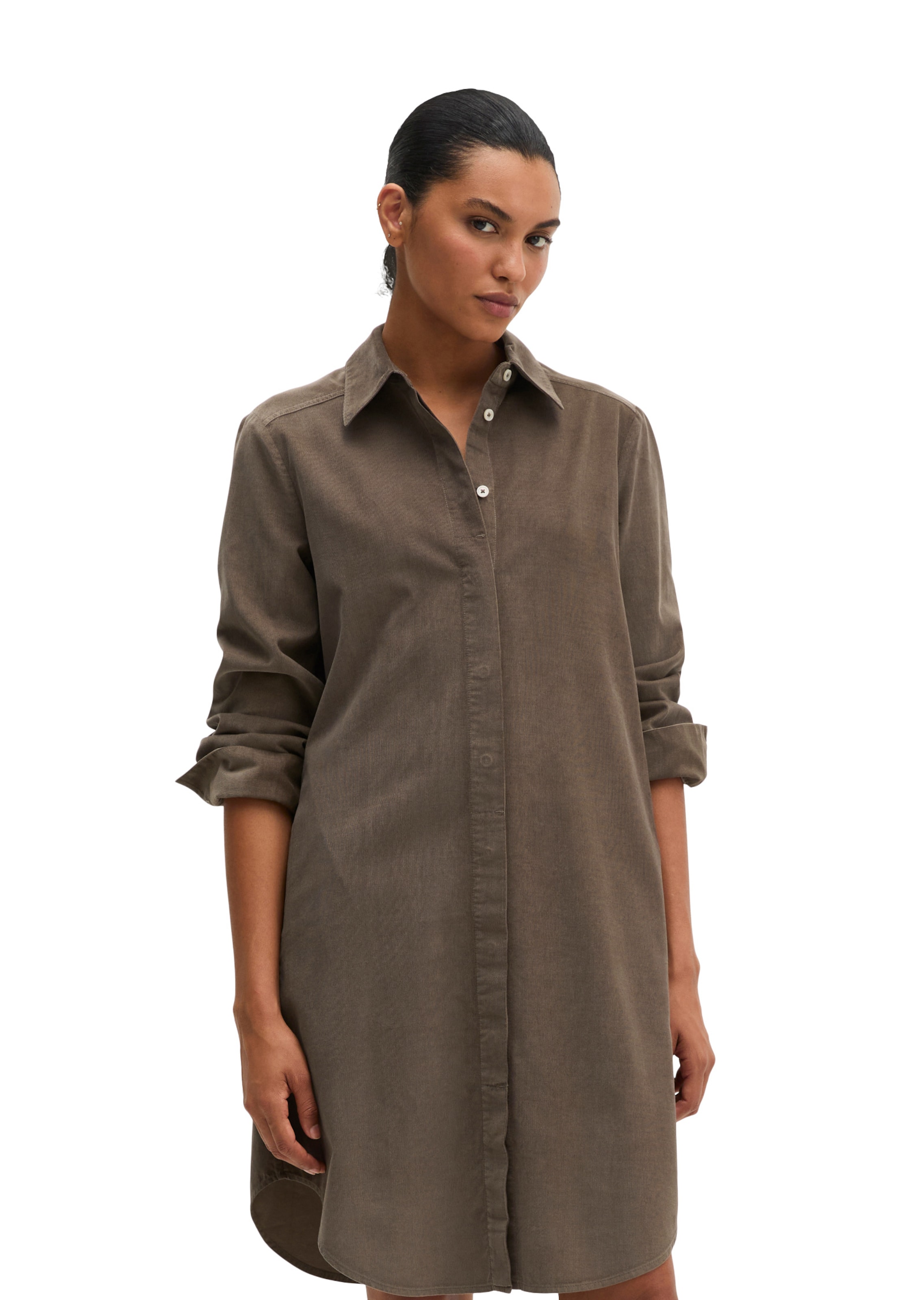 Robe-chemise Marc O'Polo en marron : devant
