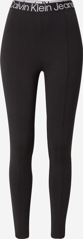 Calvin Klein Jeans Skinny Leggings in Black: front