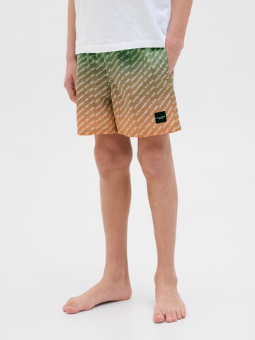 Jack & Jones Junior Zwemshorts in Groen: voorkant