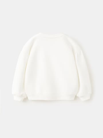 Sweat-shirt 'FLOR' MANGO KIDS en blanc