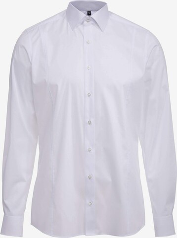 Coupe slim Chemise business 'Level 5 Uni TN' OLYMP en blanc : devant