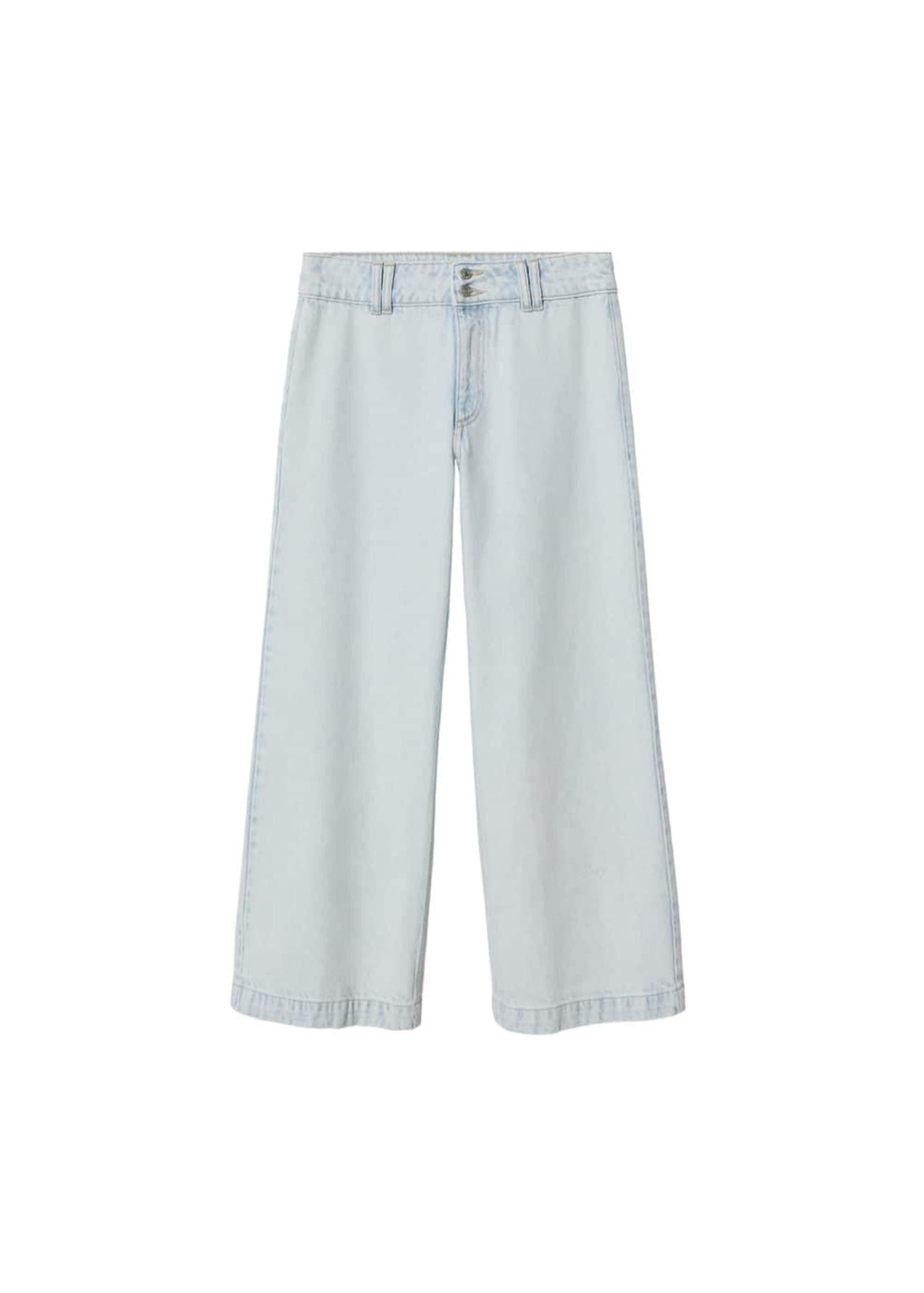 MANGO Široke hlačnice Kavbojke | modra barva: sprednja stran