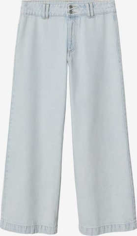 Wide Leg Jean MANGO en bleu : devant