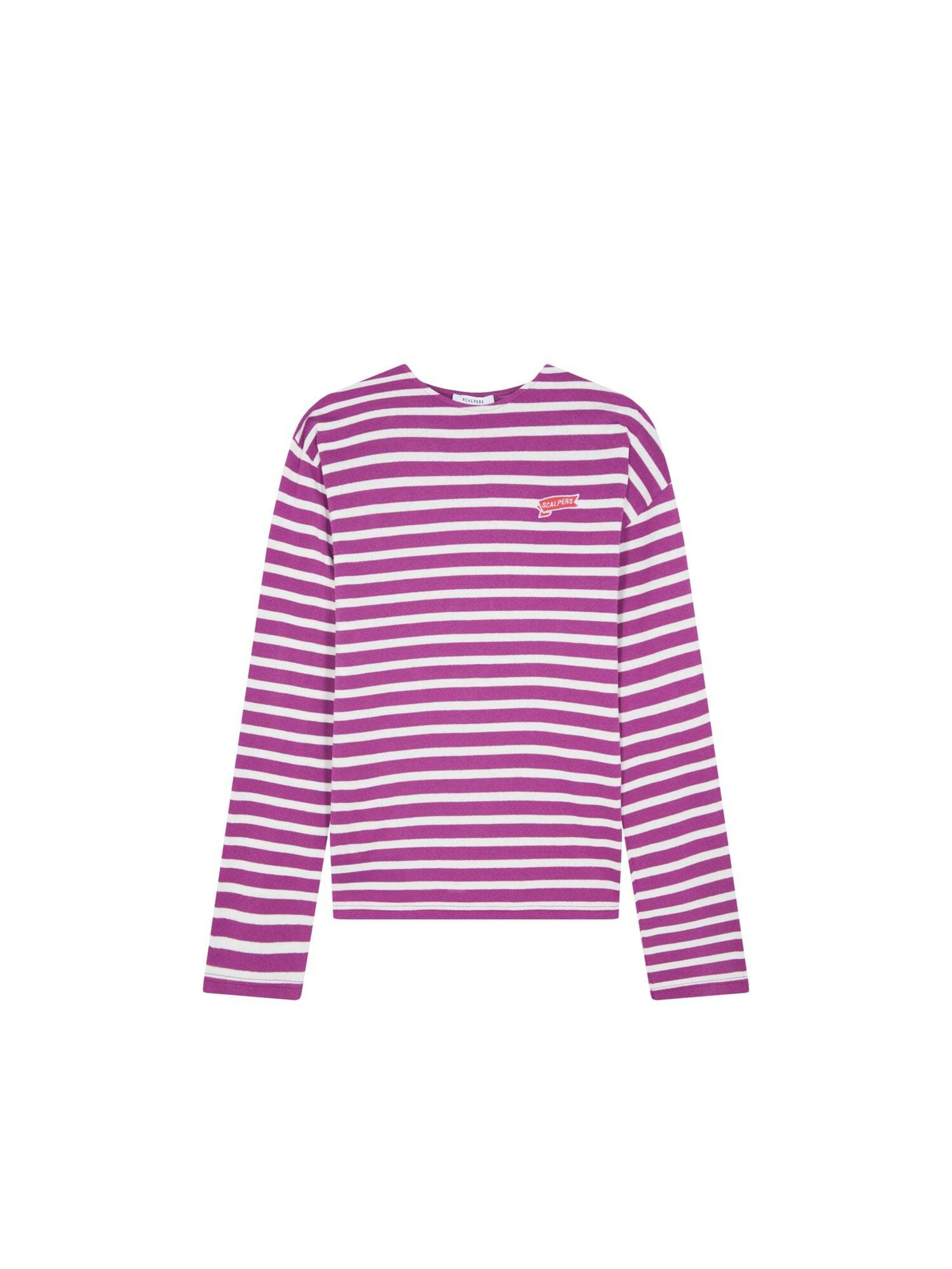 Scalpers T-shirt i lila: framsida