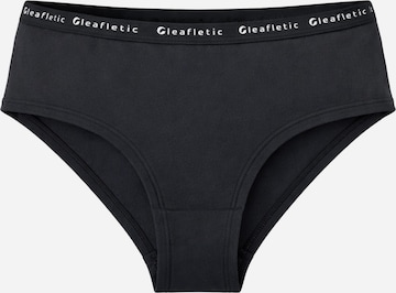LEAFLETIC Panty in Black: front