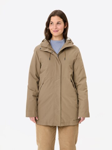 VAUDE Outdoorjas 'Coreway' in Bruin: voorkant