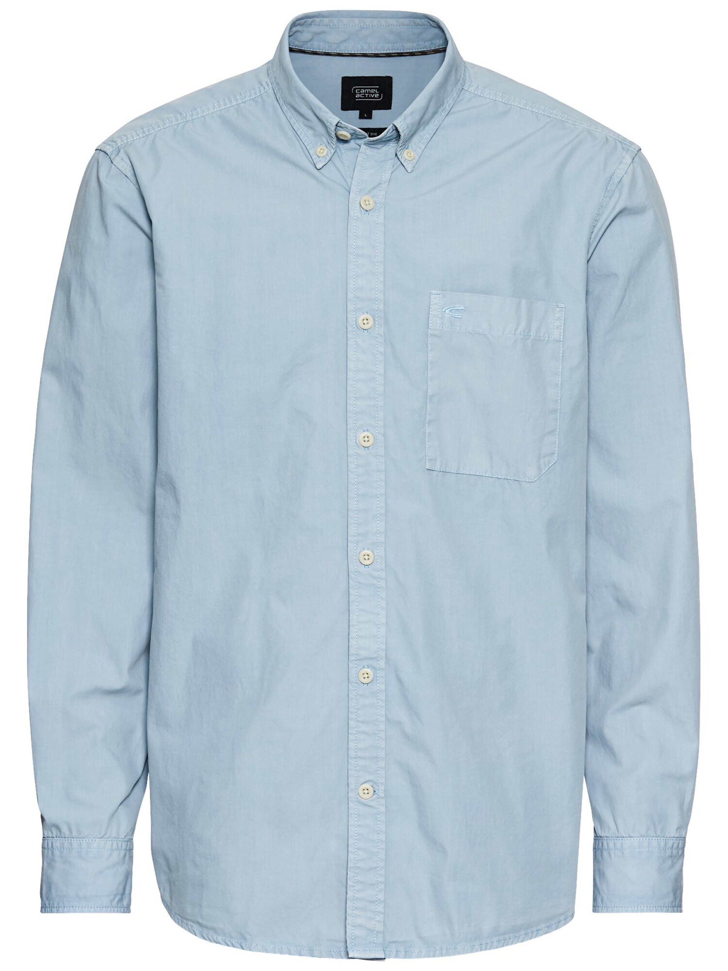 CAMEL ACTIVE Button Up Shirt in Blue: front