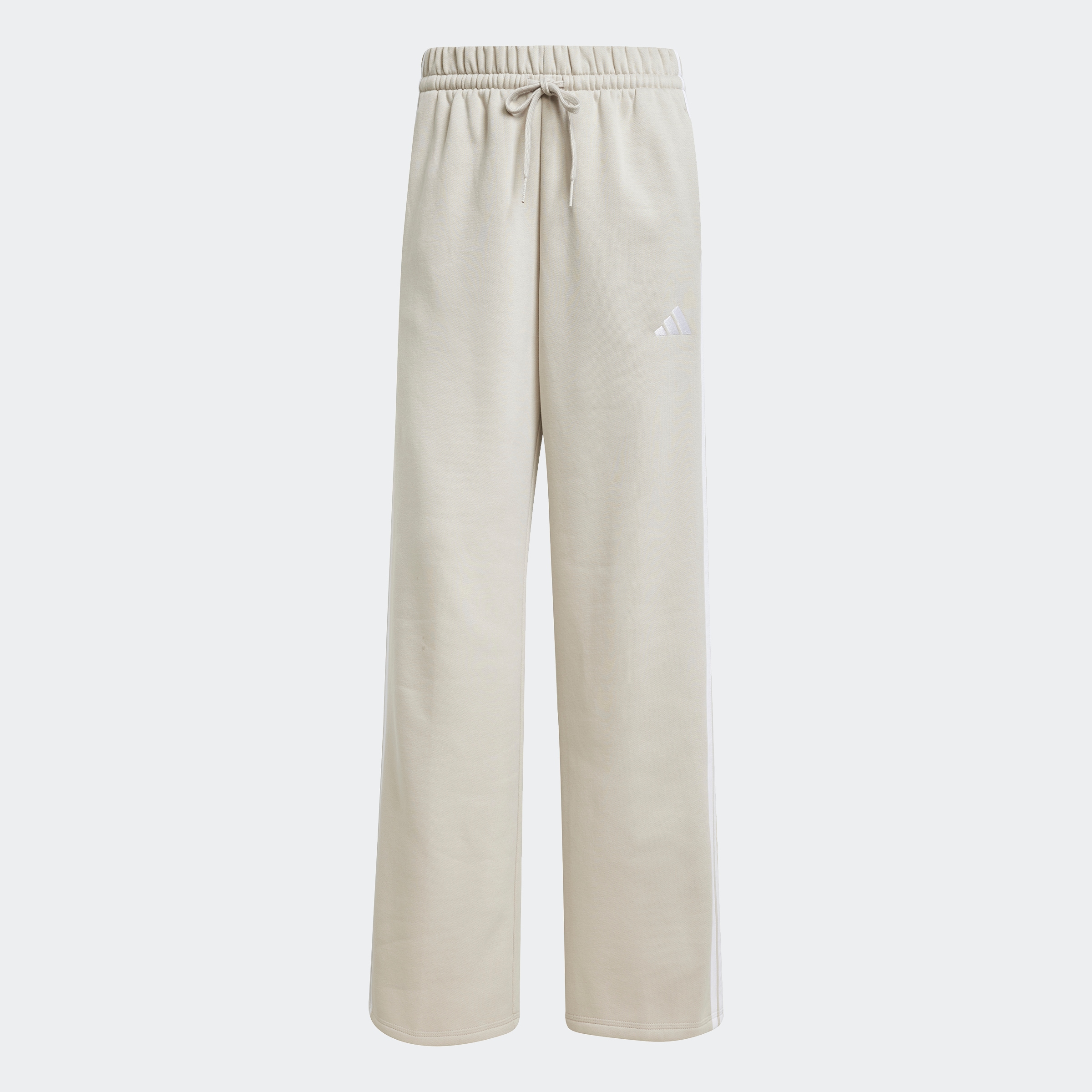 ADIDAS SPORTSWEAR Wide leg Pantaloni sport 'Essentials 3-Stripes Open Hem Fleece'