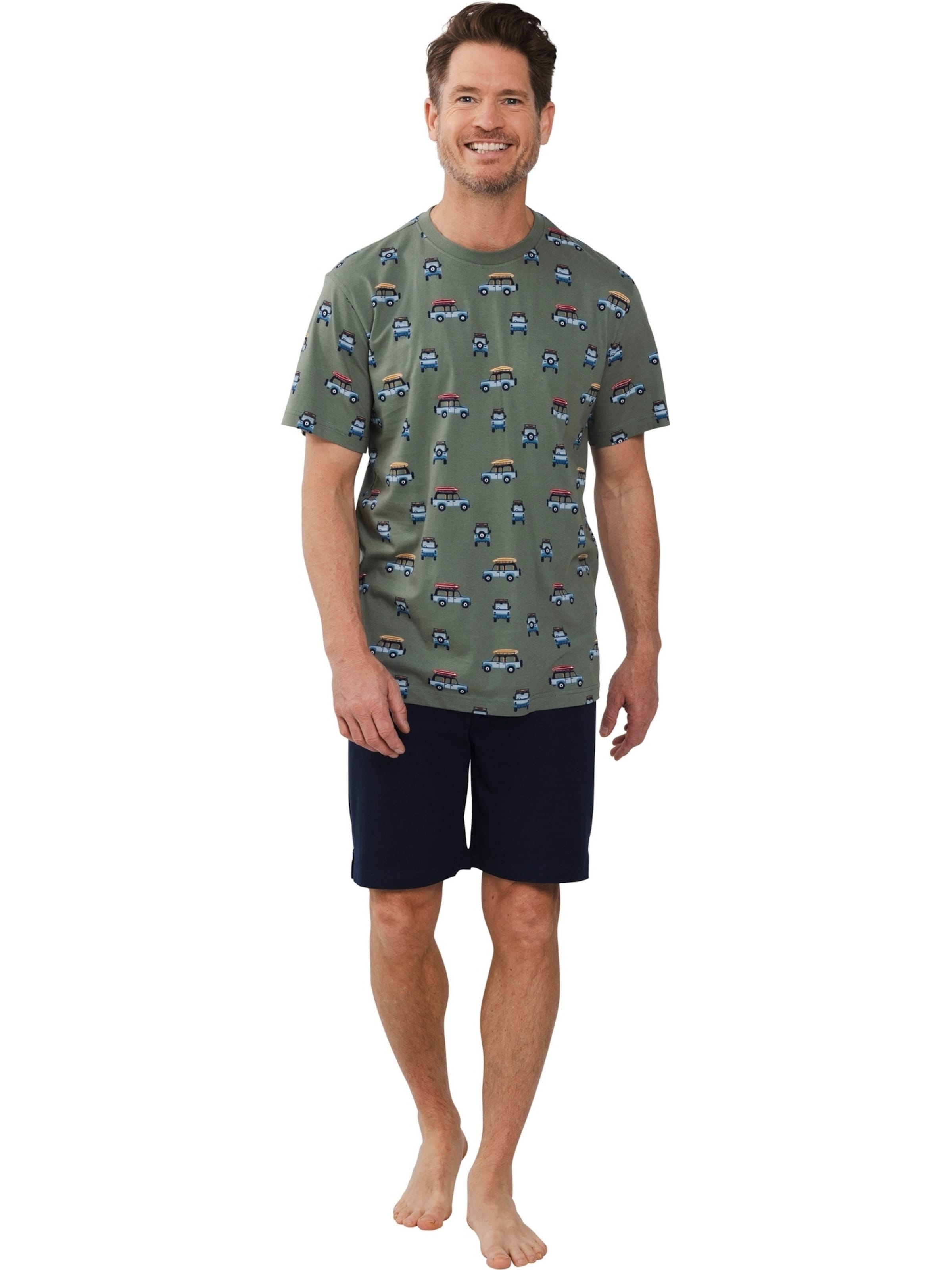 Pastunette Pyjama kort 'Shortama' in Groen