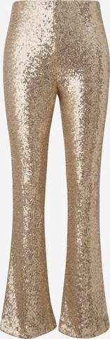 COMMA Flared Pants in Gold: front