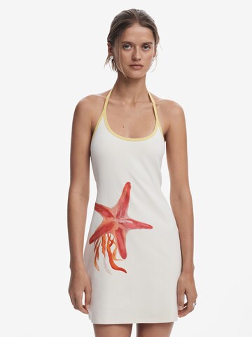 Desigual Beach dress 'Starfish Knotted' in White: front