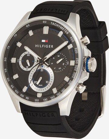 TOMMY HILFIGER - Reloj analógico en negro: frente