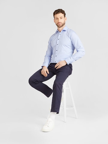 SEIDENSTICKER - Regular Fit Camisa 'Essential' em azul