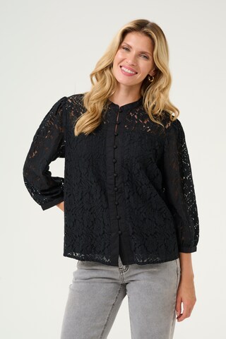 Cream Bluse 'Kaspis' i sort: forside
